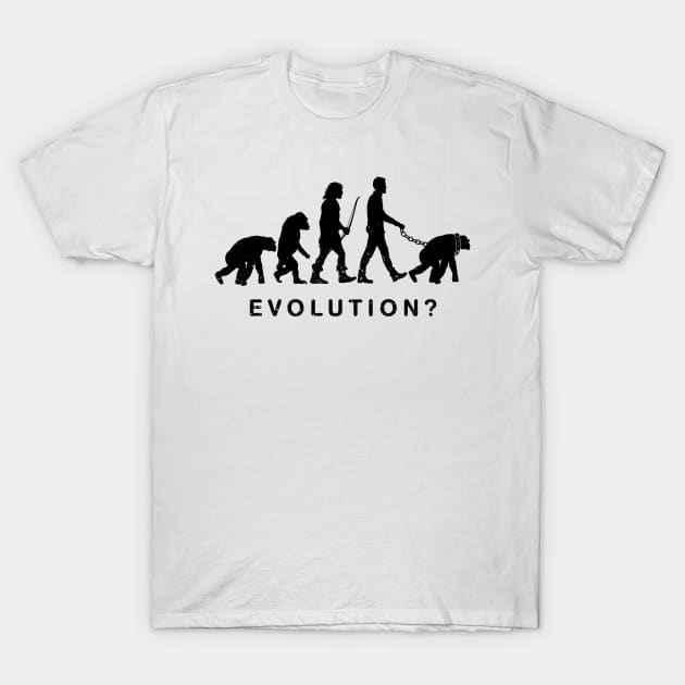 Sad evolution of man T-Shirt by albertocubatas